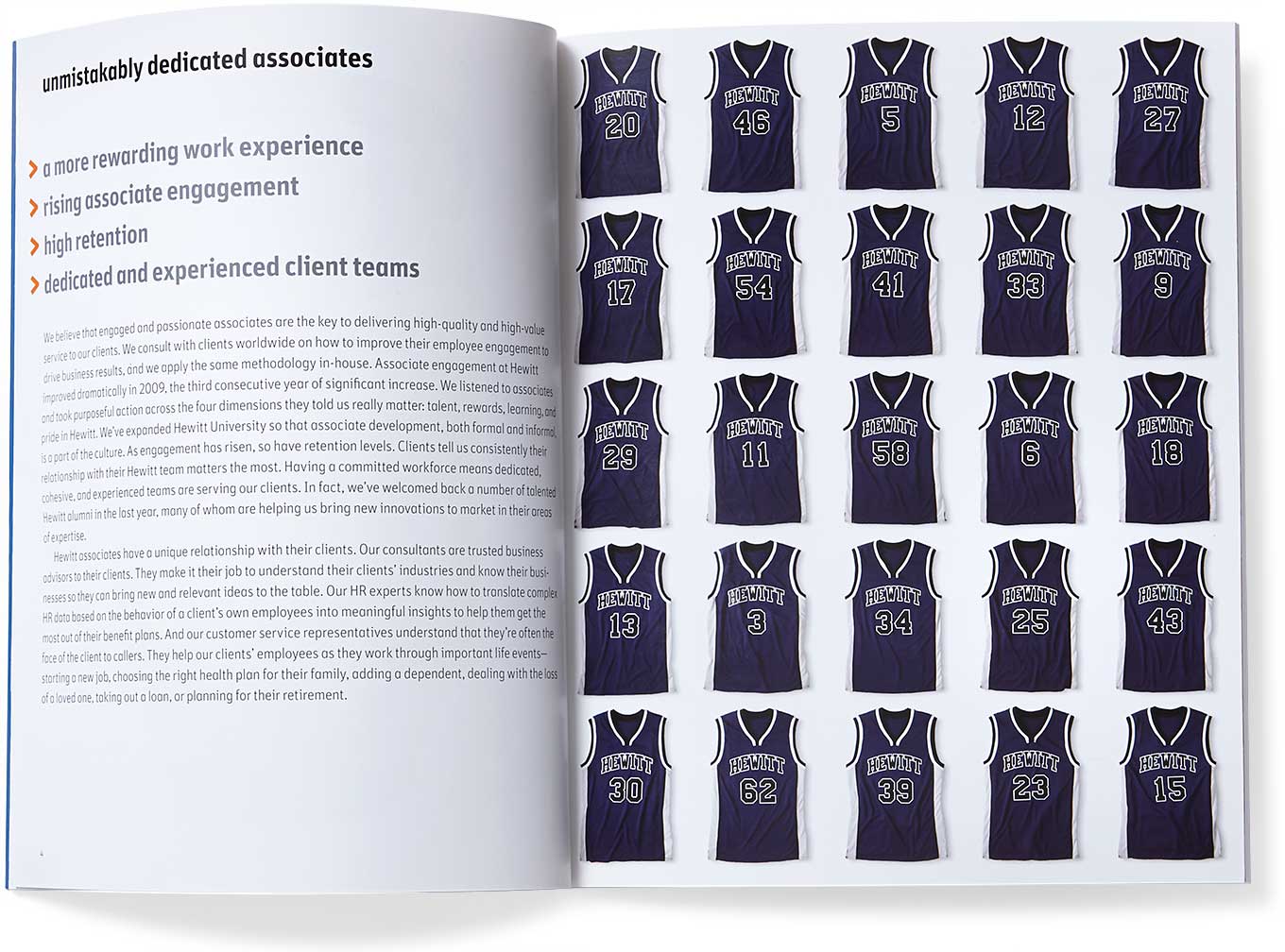hewitt_annual-report-spread-3.jpg Art Direction by: Bart Crosby, Crosby Associates